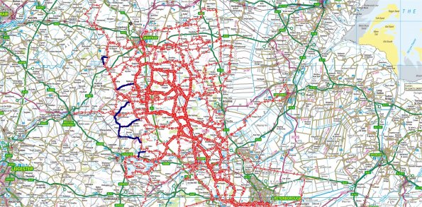 Place's I have cycled to from Little Bytham (updated 04/05/2012)