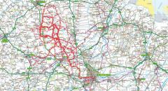 Place's I have cycled to from Little Bytham (updated 16/08/2010)