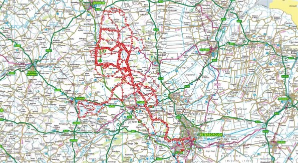 Place's I have cycled to from Little Bytham