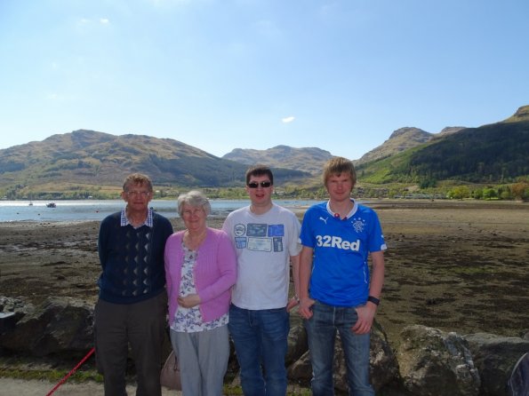 Dad, Mum, Douglas and myself at Lochgoilhead