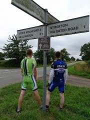 Nick and myself cycling