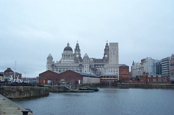 Liver Buildings from The Albert Dock