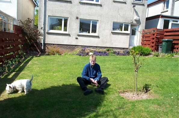 Myself in my back garden in Killearn