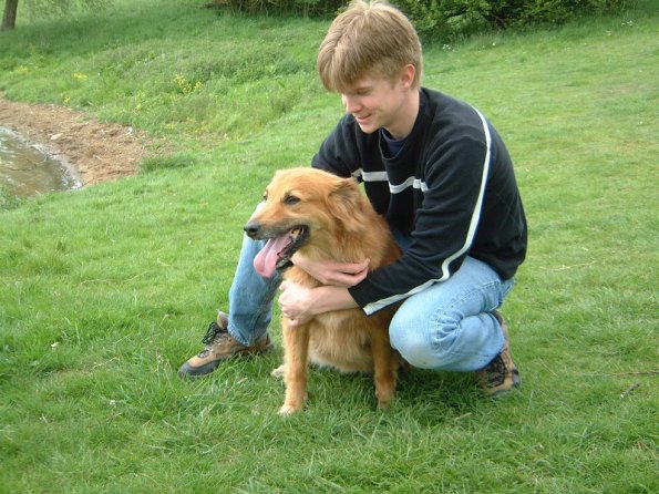 Pebbles and myself at Rutland Water