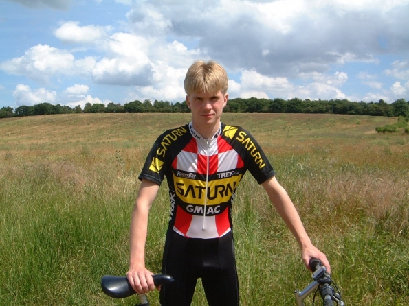 Team Saturn cycling lycra skinsuit