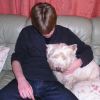 Myself with the family dog Ghillie