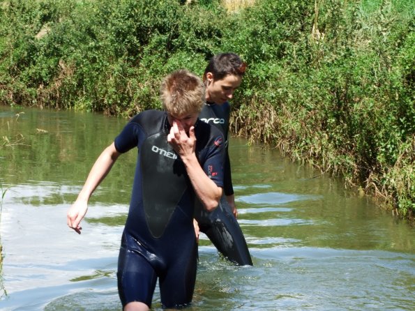 Lubor and myself having fun in wetsuits