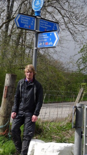 National Cycle Network sign post