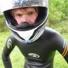 Wetsuit + HJC ZF-10 Karlie helmet