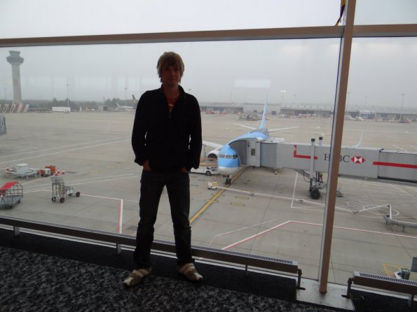 Myself at Stansted Airport