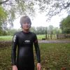 While cycling in the blueseventy wetsuit