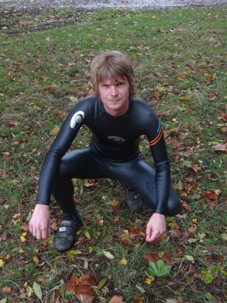 While cycling in the blueseventy wetsuit