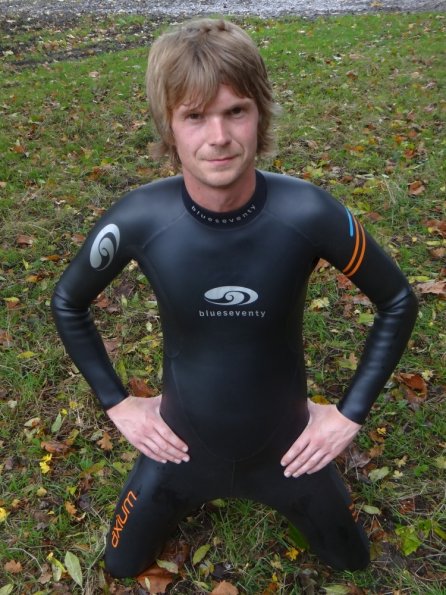 While cycling in the blueseventy wetsuit