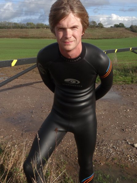 While cycling in the blueseventy wetsuit