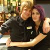 Emilie and myself at the Peterborough Greyhound Stadium