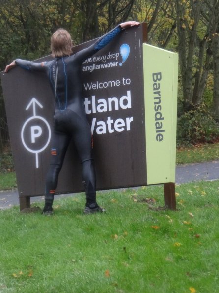 Wetsuit cycling at Rutland Water