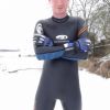 Wetsuit snow fun!