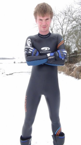 Wetsuit snow fun!