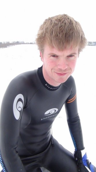 Wetsuit snow fun!