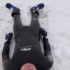 Wetsuit snow fun!