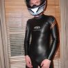 Wetsuit + HJC ZF-10 Karlie helmet