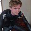 Wetsuited on the turbo trainer