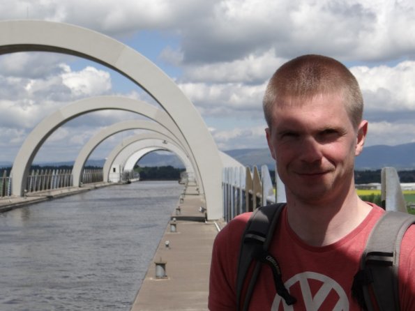 Myself at the Falkirk Wheel