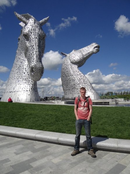 Myself at The Kelpies