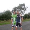 Tristan and myself in Lycra