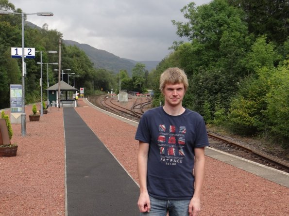 Myself at Ardlui railway station