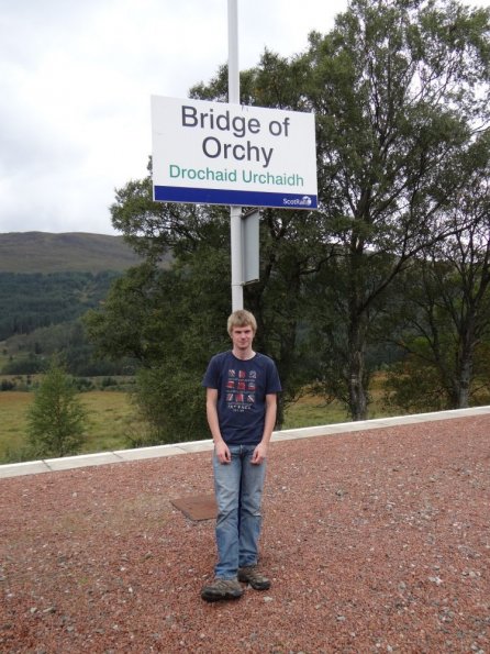 Myself at Bridge of Orchy railway station