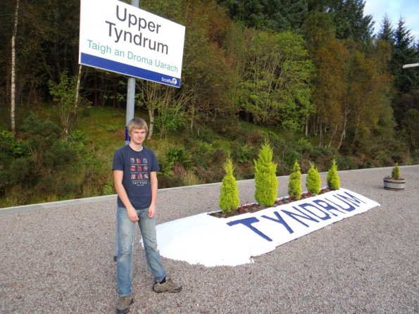 Myself at Upper Tyndrum railway station