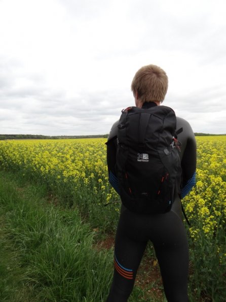 Out walking in blueseventy axium wetsuit