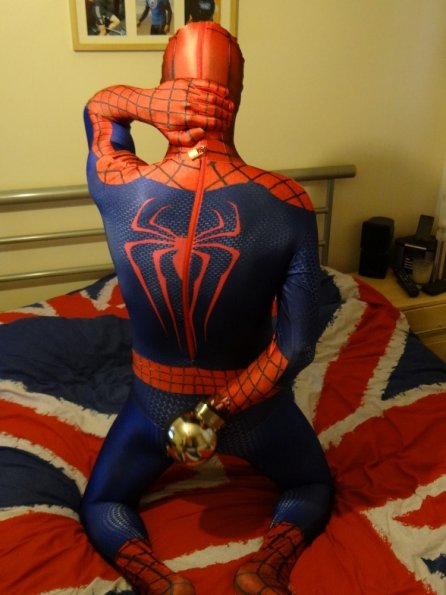 Locked into Amazing Spiderman 2 Morphsuit