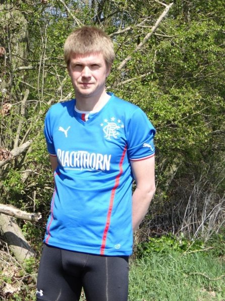 Rangers home shirt + Under Armour Heatgear Shorts