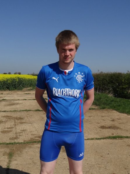 Rangers home shirt + Sondico Core 6 Lycra shorts