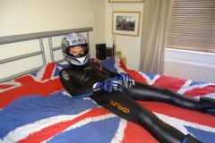 Wetsuit + HJC ZF-10 Karlie helmet