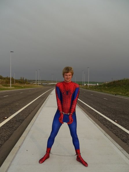 Amazing Spiderman 2 Morphsuit + cuffs