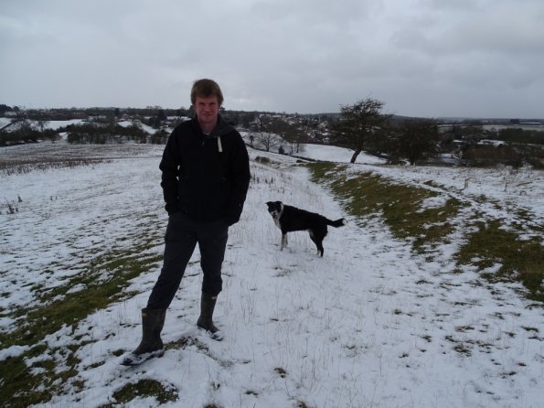Winter walk with Cooper