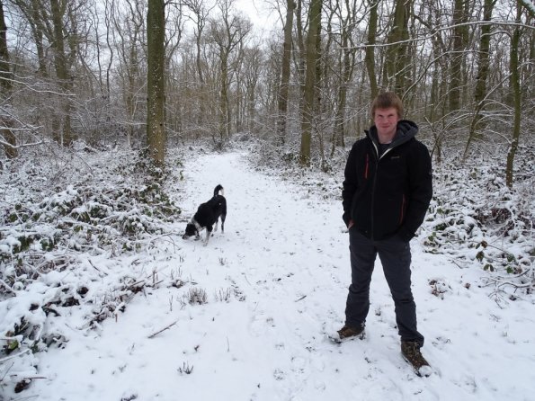 Winter walk with Cooper