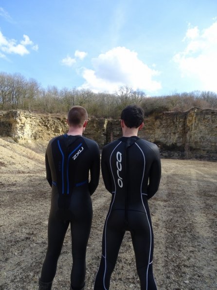 Wetsuit walk with Danny