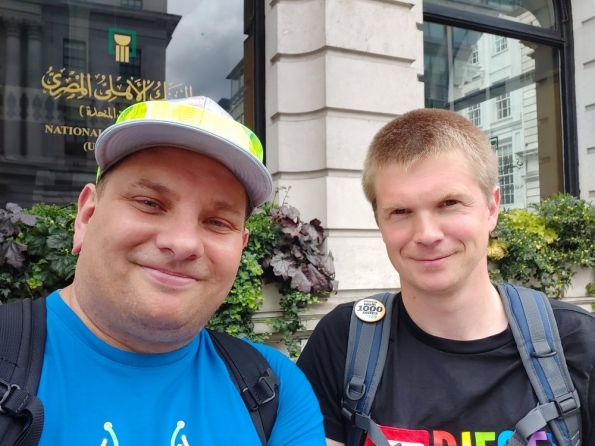 Mark T and myself at Pride in London