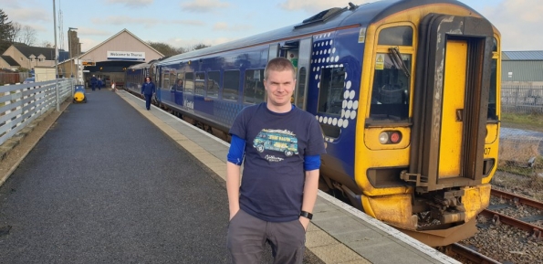 Myself at Thurso railway station