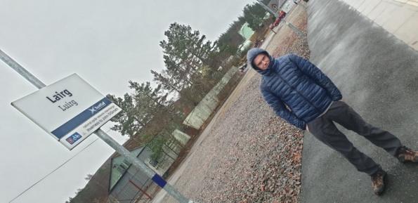 Myself at Lairg railway station