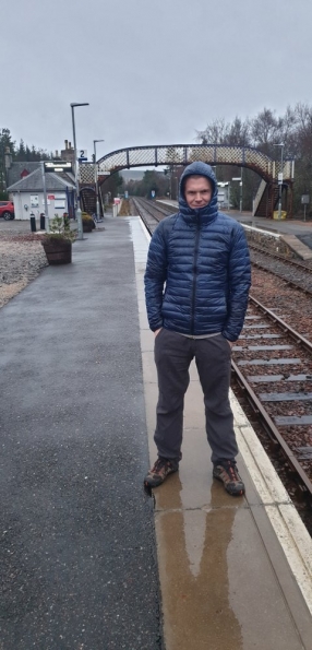 Myself at Lairg railway station