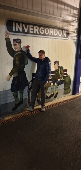 Myself at Invergordon railway station
