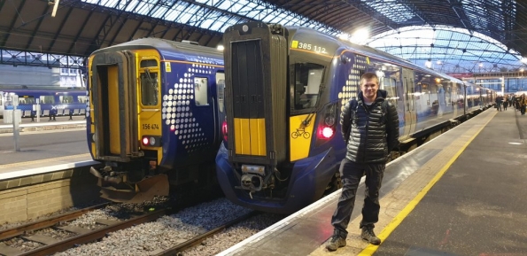 Myself Glasgow Queen Street railway station