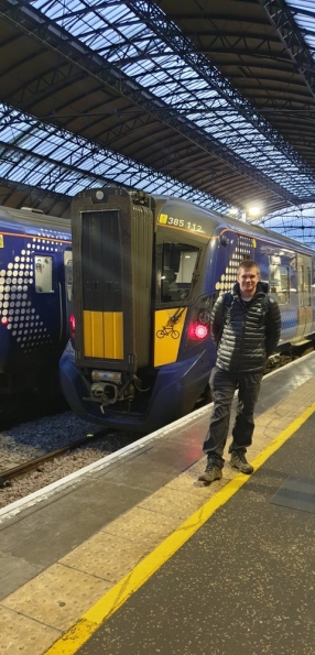 Myself Glasgow Queen Street railway station