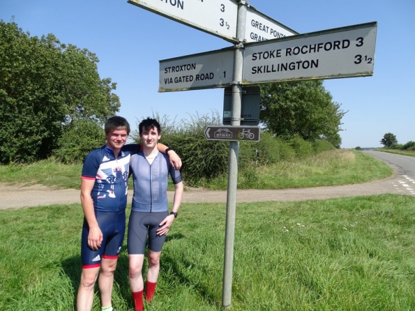Always better cycling with someone!