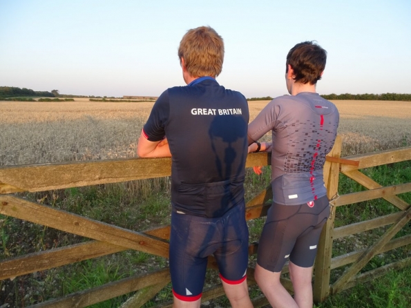 Always better cycling with someone!